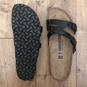 BIRKENSTOCKS NEW Yao Black Patent Leather!